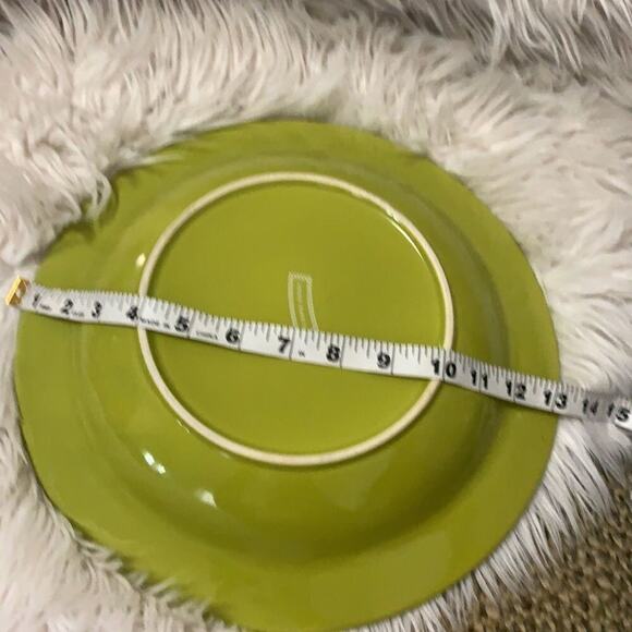 NWOT FISHS  EDDY GREEN SOlLID‎ PLATTER - Picture 4 of 4